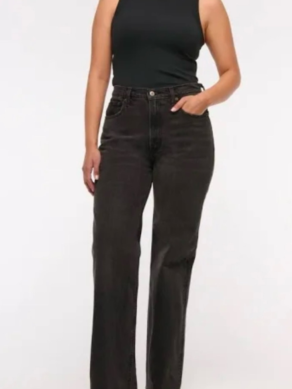Abercrombie & Fitch Curve Love High Rise 90’s Relaxed Jeans 34/18R